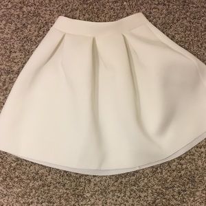Cream Skater Skirt